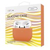 Чехол силиконовый VLP Soft Touch, тонкий силикон, для AirPods (3rd generation), оранжевый