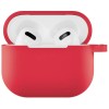 Чехол силиконовый VLP Soft Touch, с кольцом, для AirPods (3rd generation), красный