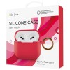 Чехол силиконовый VLP Soft Touch, с кольцом, для AirPods (3rd generation), красный