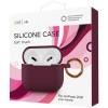 Чехол силиконовый VLP Soft Touch, с кольцом, для AirPods (3rd generation), марсала
