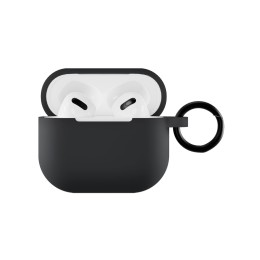 Чехол силиконовый VLP Soft Touch, с кольцом, для AirPods (3rd generation), черный