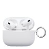 Чехол силиконовый VLP Soft Touch, с кольцом, для AirPods Pro 2 (2022), белый