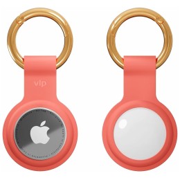 Чехол защитный VLP Silicone Case для AirTag, коралловый