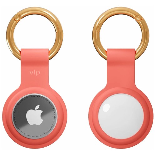 Чехол защитный VLP Silicone Case для AirTag, коралловый