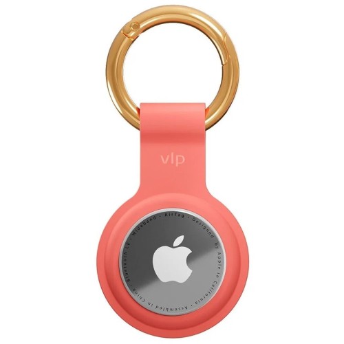 Чехол защитный VLP Silicone Case для AirTag, коралловый