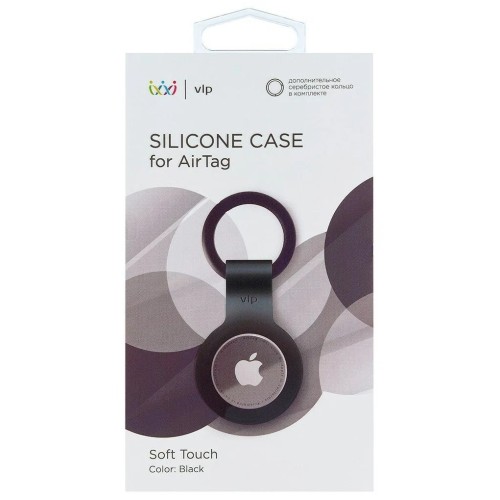 Чехол защитный VLP Silicone Case для AirTag, черный