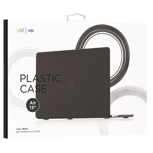 Чехол защитный VLP Plastic Case для MacBook M2 Air13 2022, черный