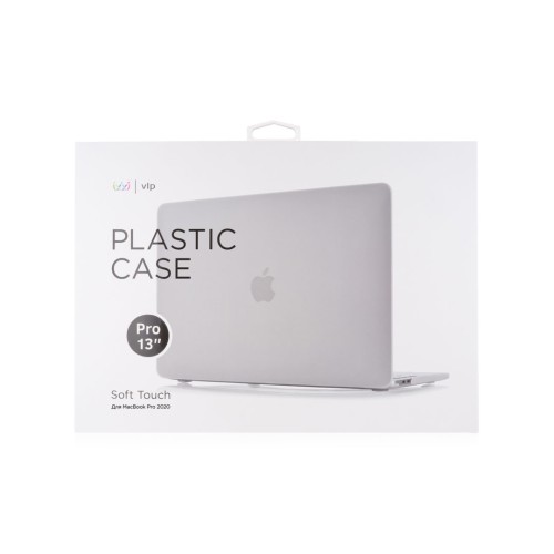 Чехол защитный VLP Plastic Case для MacBook Pro 13" 2020, белый