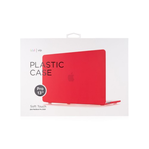 Чехол защитный VLP Plastic Case для MacBook Pro 13" 2020, красный