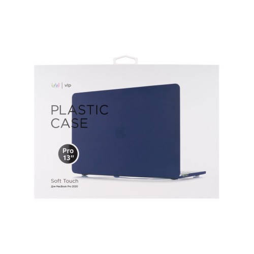 Чехол защитный VLP Plastic Case для MacBook Pro 13" 2020, темно-синий