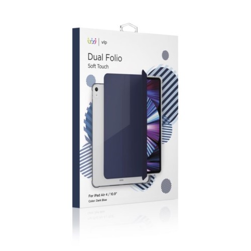 Чехол защитный VLP Dual Folio для iPad Air 2020 (10.9''), темно-синий