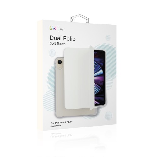 Чехол защитный VLP Dual Folio для iPad mini 6 2021, белый