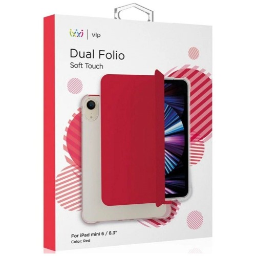 Чехол защитный VLP Dual Folio для iPad mini 6 2021, красный