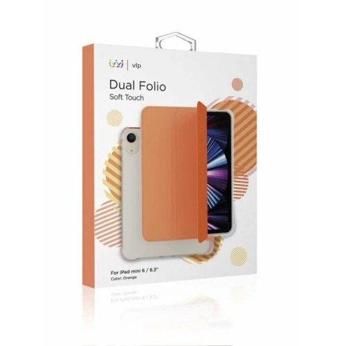 Чехол защитный VLP Dual Folio для iPad mini 6 2021, оранжевый