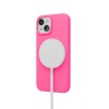 Чехол защитный VLP Aster Case с MagSafe для iPhone 14/15, неоновый розовый