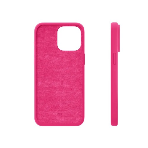 Чехол защитный VLP Aster Case с MagSafe для iPhone 15 Pro, неоновый розовый