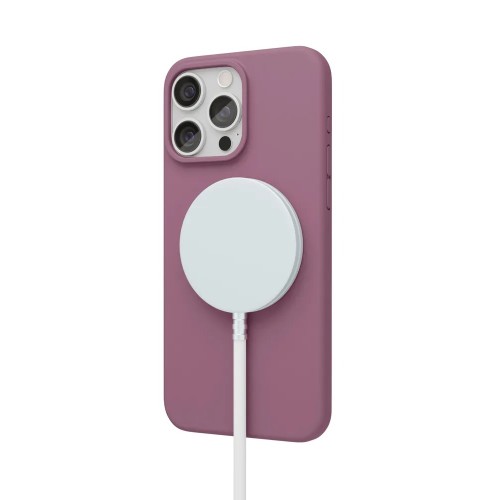 Чехол защитный VLP Aster Case с MagSafe для iPhone 15 Pro, пудровый