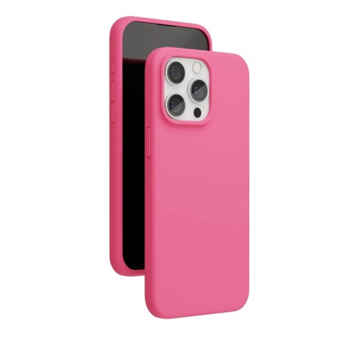 Чехол защитный VLP Aster Case с MagSafe для iPhone 15 ProMax, неоновый розовый