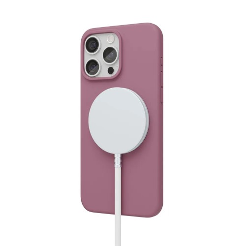 Чехол защитный VLP Aster Case с MagSafe для iPhone 15 ProMax, пудровый