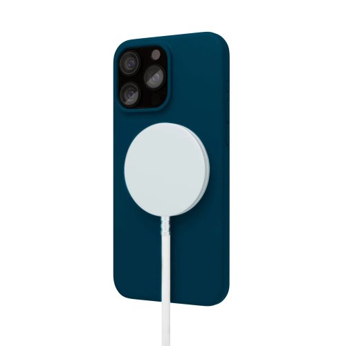 Чехол защитный VLP Aster Case с MagSafe для iPhone 15 ProMax, темно-синий