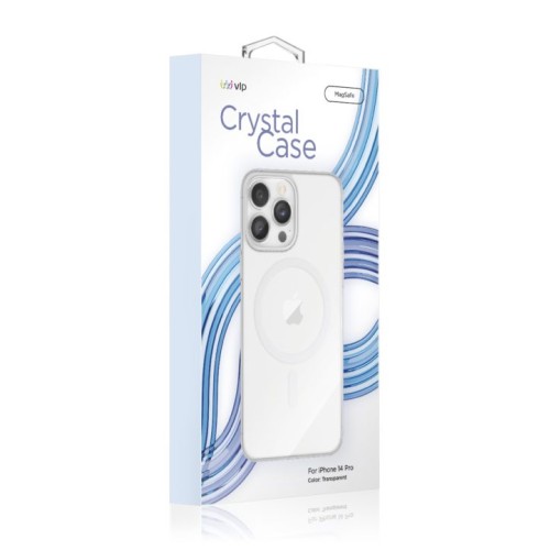 Чехол защитный VLP Crystal case с MagSafe для iPhone 14 Pro, прозрачный