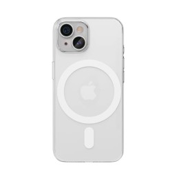 Чехол защитный VLP Crystal case с MagSafe для iPhone 14Plus/15Plus, прозрачный