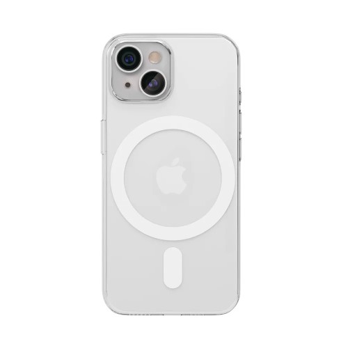 Чехол защитный VLP Crystal case с MagSafe для iPhone 14Plus/15Plus, прозрачный