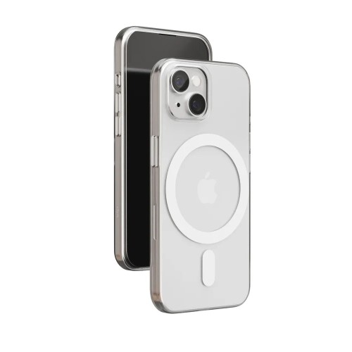 Чехол защитный VLP Crystal case с MagSafe для iPhone 14Plus/15Plus, прозрачный
