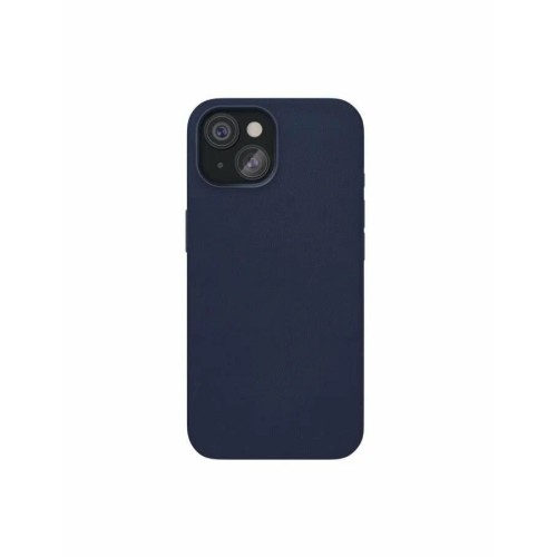Чехол защитный VLP Ecopelle Case с MagSafe для iPhone 15, синий