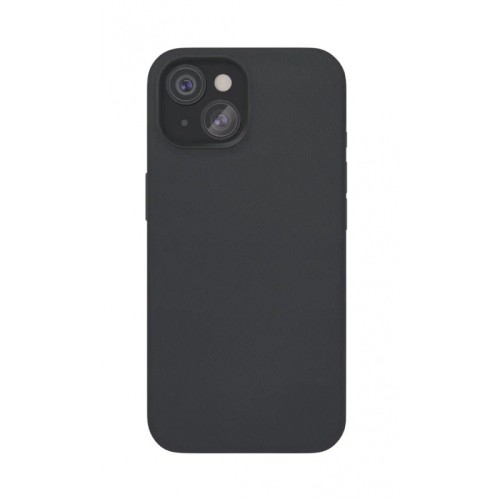 Чехол защитный VLP Ecopelle Case с MagSafe для iPhone 15, черный