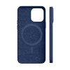 Чехол защитный VLP Silicone case с MagSafe для iPhone 14 Pro, темно-синий