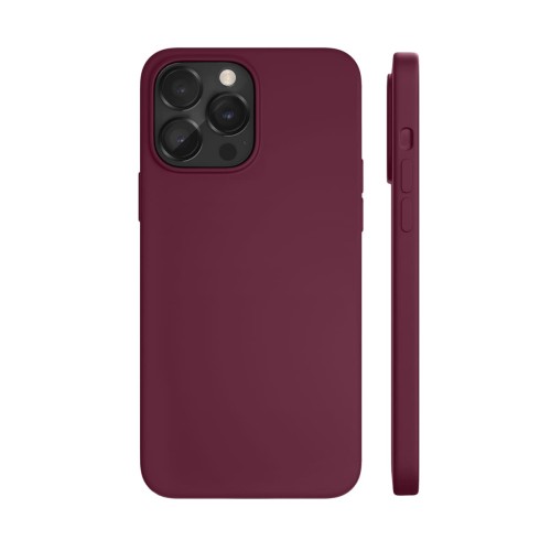 Чехол защитный VLP Silicone case с MagSafe для iPhone 14 ProMax, марсала