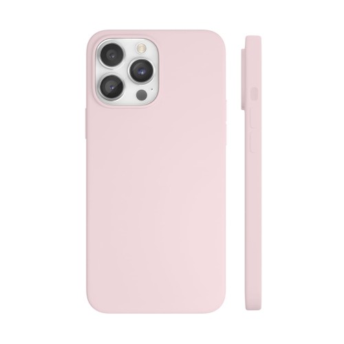 Чехол защитный VLP Silicone case с MagSafe для iPhone 14 ProMax, светло-розовый