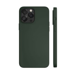 Чехол защитный VLP Silicone case с MagSafe для iPhone 14 ProMax, темно-зеленый