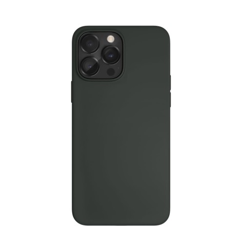 Чехол защитный VLP Silicone case с MagSafe для iPhone 14 ProMax, темно-зеленый