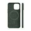 Чехол защитный VLP Silicone case с MagSafe для iPhone 14 ProMax, темно-зеленый