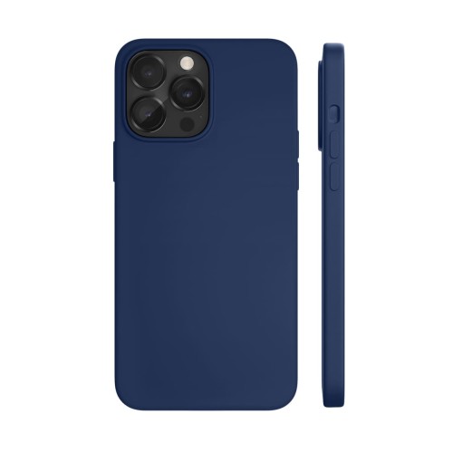Чехол защитный VLP Silicone case с MagSafe для iPhone 14 ProMax, темно-синий