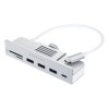 USB-C-концентратор Satechi Aluminum USB-C Clamp Hub для 24" iMac, серебристый