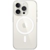 Чехол Apple MagSafe для iPhone 15 Pro, поликарбонат, прозрачный