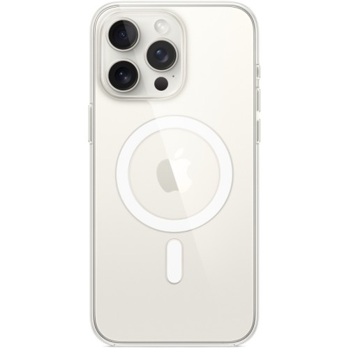 Чехол Apple MagSafe для iPhone 15 Pro Max, поликарбонат, прозрачный