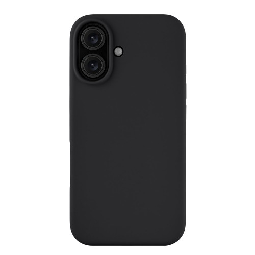 Чехол защитный uBear Touch Mag Case для iPhone 16, MagSafe совместимый, силикон, софт-тач, черный