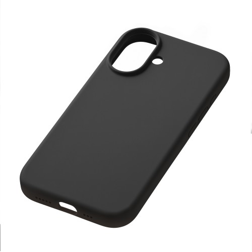 Чехол защитный uBear Touch Mag Case для iPhone 16, MagSafe совместимый, силикон, софт-тач, черный