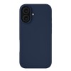 Чехол защитный uBear Touch Mag Case для iPhone 16, MagSafe совместимый, силикон, софт-тач, темно-синий