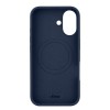 Чехол защитный uBear Touch Mag Case для iPhone 16, MagSafe совместимый, силикон, софт-тач, темно-синий