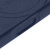 Чехол защитный uBear Touch Mag Case для iPhone 16, MagSafe совместимый, силикон, софт-тач, темно-синий