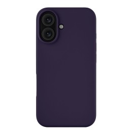 Чехол защитный uBear Touch Mag Case для iPhone 16, MagSafe совместимый, силикон, софт-тач, темно-фиолетовый