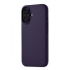 Чехол защитный uBear Touch Mag Case для iPhone 16, MagSafe совместимый, силикон, софт-тач, темно-фиолетовый