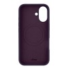 Чехол защитный uBear Touch Mag Case для iPhone 16, MagSafe совместимый, силикон, софт-тач, темно-фиолетовый