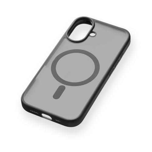 Чехол защитный uBear Cloud Mag Case для iPhone 16, MagSafe совместимый, усиленный, силк-тач, черный