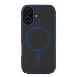 Чехол защитный uBear Cloud Mag Case для iPhone 16, MagSafe совместимый, усиленный, силк-тач, синий